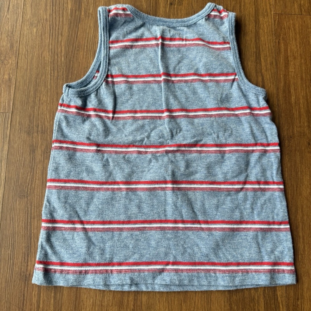 Quiksilver Shirt Set Boys 4T Patriotic Red White Blue Flag 4th Collar Button Tee - Picture 13 of 15